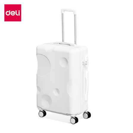 กระเป๋าเดินทางล้อลาก DELI EH1058-WH-24-01 24นิ้ว สีขาว_0